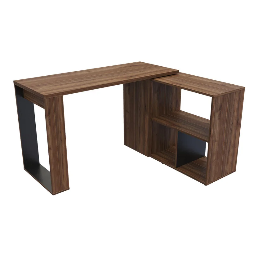 Escritorio en L Quadratta 72.5x126.4x109.5 cm Gales-negro