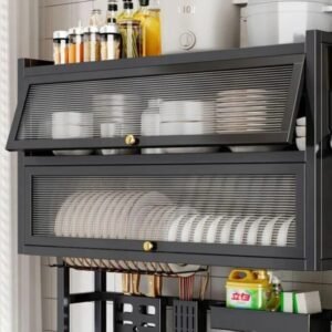 Escurridor de loza de dos niveles